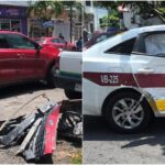 Accidente entre taxi y camioneta deja una lesionada en municipio de Veracruz