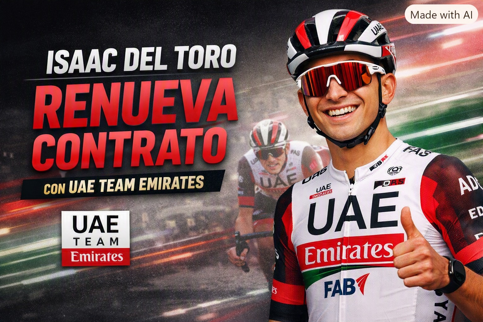 Isaac del Toro asegura su futuro con UAE Team Emirates